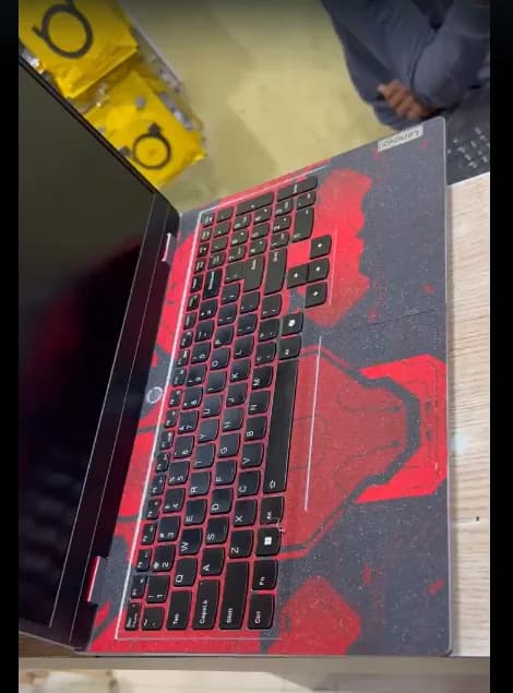 Around the keyboard on LOQ laptop