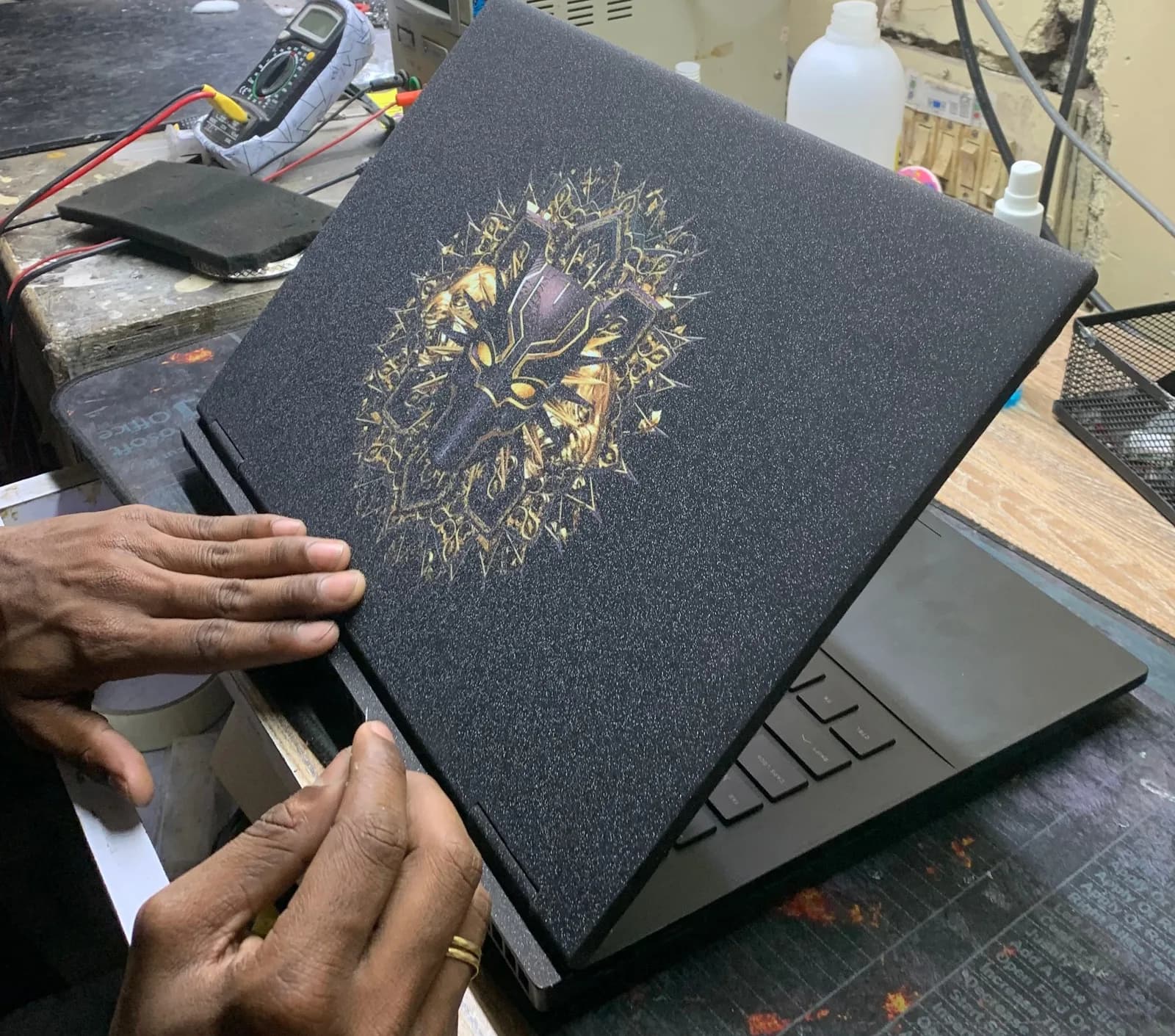 Black panther skin 